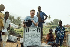 Dreharbeiten an realen Orten Sierra Leone